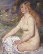 Pierre Renoir Blonde Bather oil painting artist